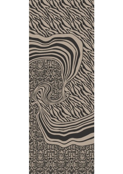 Riad Desen Çift Taraflı Şal Siyah-Bej indirimleri