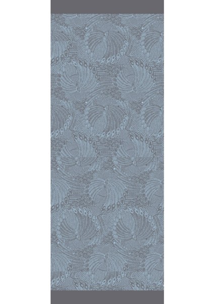 Mayra Desen Çift Taraflı Şal Koyu Gri-Açık Mavi indirimleri