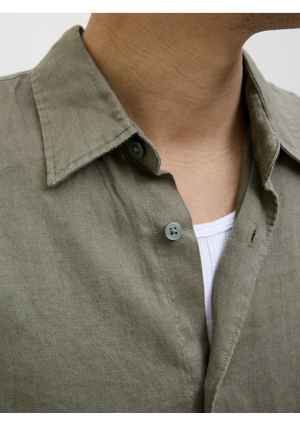 Jack Jones Blalawrence Relax Fit Keten Erkek Gömlek 12273907 fiyatları