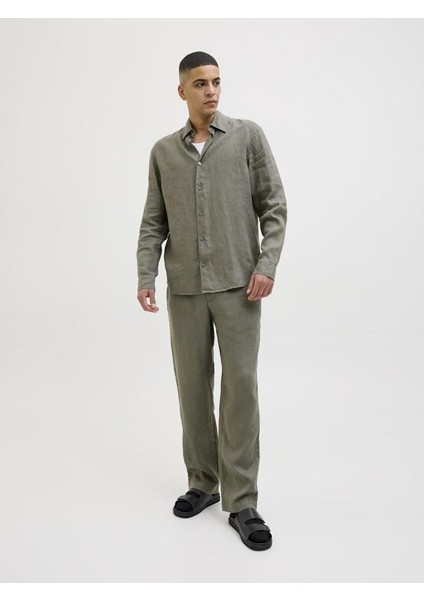 Jack Jones Blalawrence Relax Fit Keten Erkek Gömlek 12273907 indirimleri