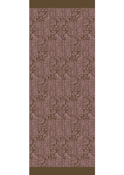 Henna Desen Çift Taraflı Şal Koyu Haki-Koyu Gül Kurusu indirimleri