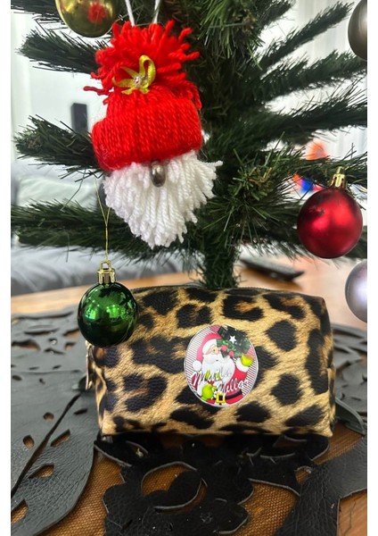 Şık Leopar Makyaj Çantası, Yeni Yıl Hediye Seçeneği fırsatları