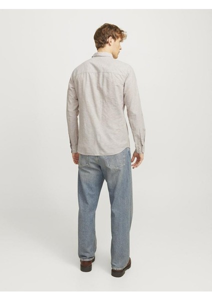 Jack Jones Breeze Keten Slım Fit Erkek Gömlek 12268964 modelleri