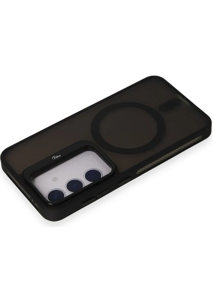 Samsung Galaxy S24 Flet Lens Magsafe Kapak - Siyah Nrmsa modelleri