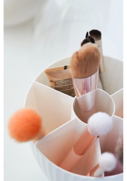 7 Bölmeli Fanus Kapaklı Makyaj Organizeri Şık ve Kullanışlı Tasarım fiyatları