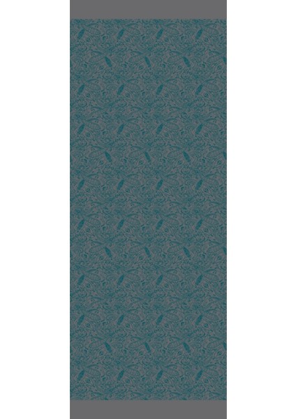 Velora Desen Çift Taraflı Şal Koyu Gri-Zümrüt