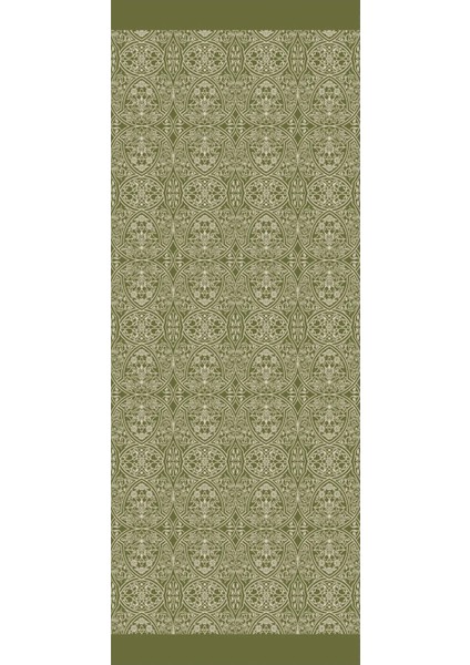 Morocco Desen Çift Taraflı Şal Haki-Somon