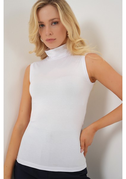Kadın Kolsuz Body 4348 - Beyaz modelleri