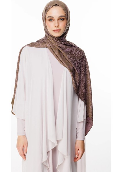 Velora Desen Çift Taraflı Şal Koyu Haki-Koyu Gül Kurusu fiyatları