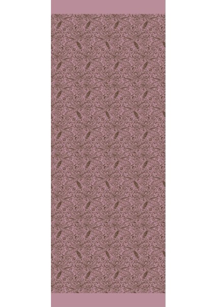 Velora Desen Çift Taraflı Şal Koyu Haki-Koyu Gül Kurusu