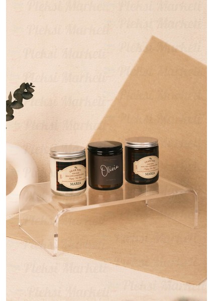 Turuncu Pleksi Yükseltici Raf 30X20CM, Yükseklik 8cm, Şık ve Kullanışlı Tasarım fırsatları