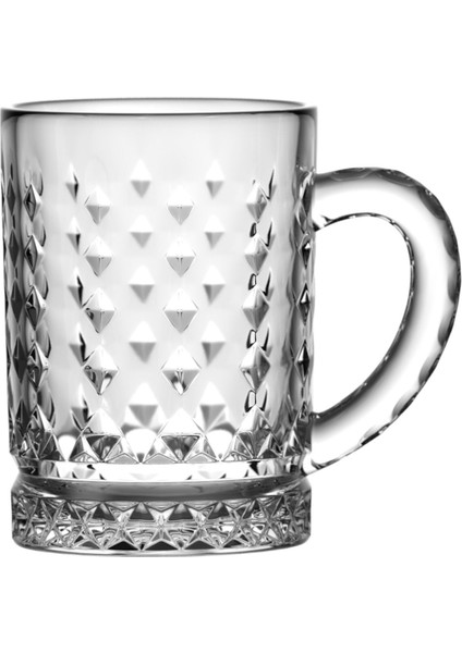 Turuncu Cam Kulplu 6'lı Kahve Yanı Bardak Seti fiyatları