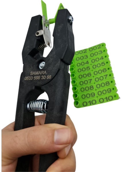 450 Adet Yeşil Renk Kuzu Küpesi(Parmak Küpe)+Pens Ucu Hediye modelleri