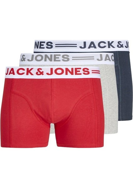 Jack Jones Sense 3 Lü Paket Erkek Boxer 12081832