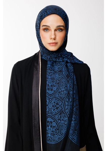 Morocco Desen Çift Taraflı Şal Siyah-Indigo fiyatları
