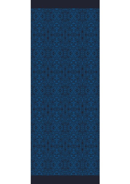 Morocco Desen Çift Taraflı Şal Siyah-Indigo