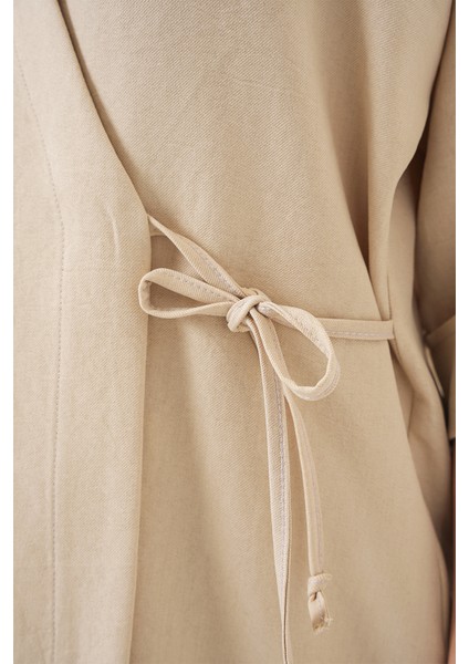 Kadın Önü Bağlamalı Alt Üst Takım 6745 - Bej indirimleri