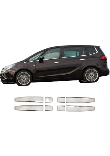 Opel Zafira Tourer C Uyumlu 2011 ve Üzeri Krom Kapı Kolu 4 Kapı Paslanmaz Çelik fiyatları