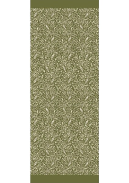 Velora Desen Çift Taraflı Şal Haki-Somon