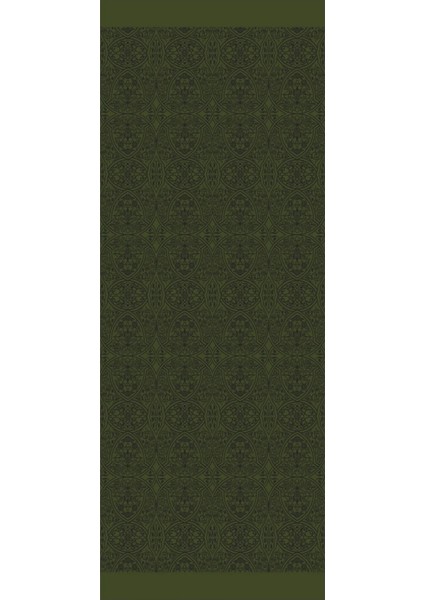 Morocco Desen Çift Taraflı Şal Siyah-Haki