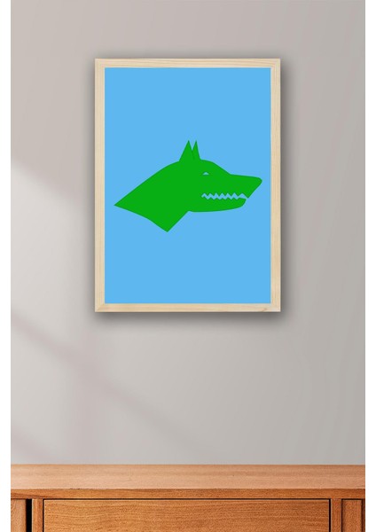 Göktürk Devleti Bayrağı Çerçeveli Tablo fiyatları