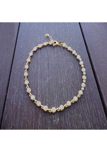 Sonsuzluğun Işıltısı 925 Ayar Gümüş Zirkon Taşlı Yuvarlak Model Bileklik modelleri