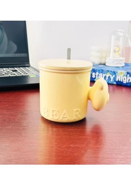 Renkli ve Sevimli Ayı Figürlü Seramik Kupa, Keyifli Içecek Deneyimi Için Ideal modelleri