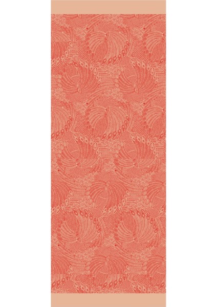 Mayra Desen Çift Taraflı Şal Vizon-Kırmızı indirimleri