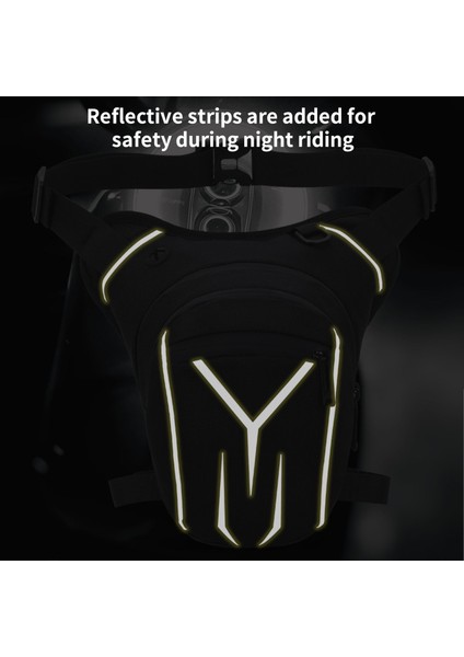 Bel Paketi, Büyük Kapasiteli Su Geçirmez Motosiklet Bacak Çantası Erkekler Için Ayarlanabilir Oxford Uyluk Paketi Yansıtıcı Şeritler ile Koyu Gri (Yurt Dışından) fiyatları