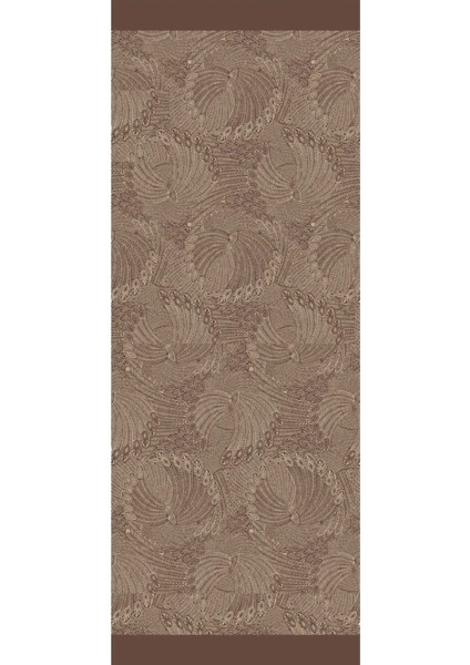 Mayra Desen Çift Taraflı Şal Acı Kahve-Bej