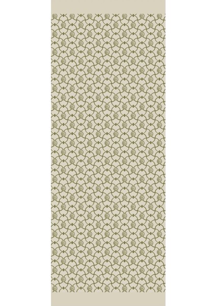 Marrakech Desen Çift Taraflı Şal Haki-Somon