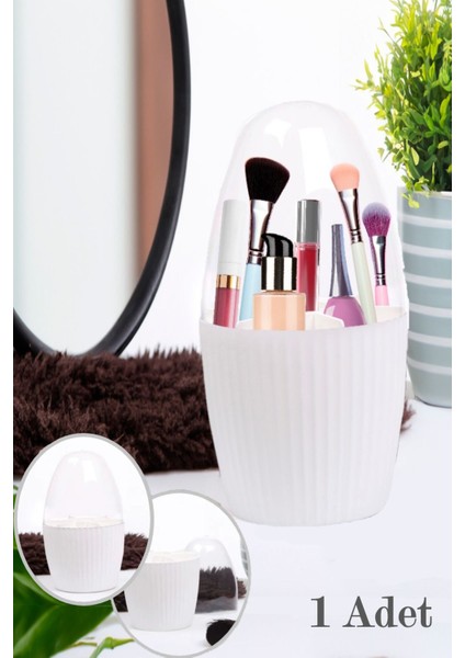 7 Bölmeli Şeffaf Beyaz Makyaj ve Kozmetik Organizer, Düzenleyici modelleri