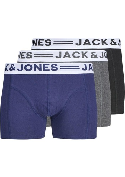 Jack Jones Sense 3 Lü Paket Erkek Boxer 12081832