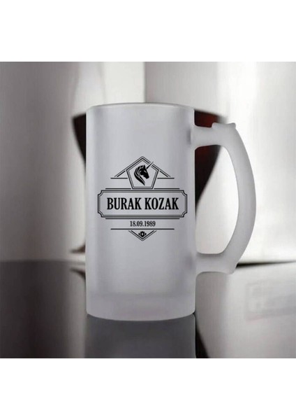 Kişiye Özel Bira Şöleni Bardağı, Beyaz Tasarım, Hediye Seçeneği fiyatları