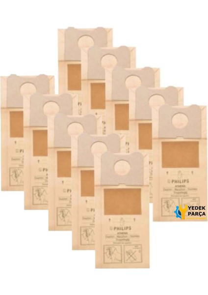 Philips Uyumlu Fc 6844/01 Süpürge Kağıt Toz Torbası 20 Adet