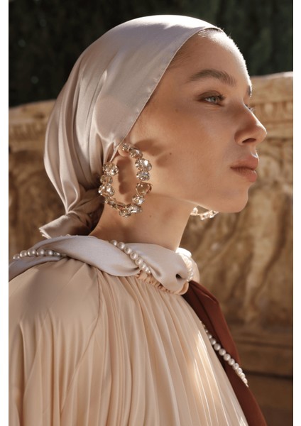 Krem Diamond Aura Şal