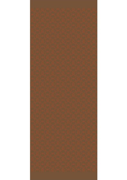 Marrakech Desen Çift Taraflı Şal Koyu Haki-Tarçın