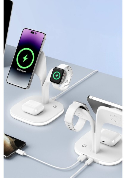 YM-UD22 Kablosuz Şarj Masaüstü Set - Pembe Nrmsa indirimleri