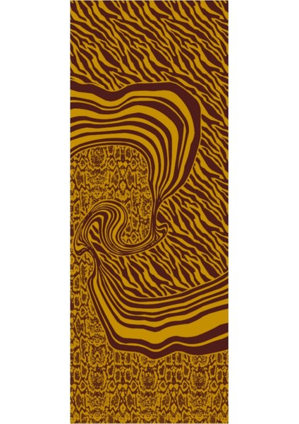 Riad Desen Çift Taraflı Şal Mürdüm-Sarı indirimleri