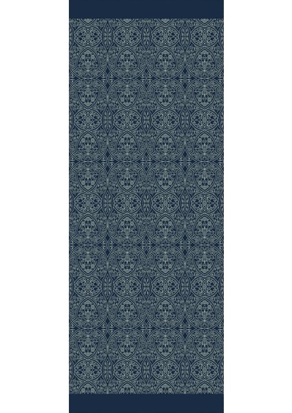 Morocco Desen Çift Taraflı Şal Lacivert-Su Yeşili indirimleri