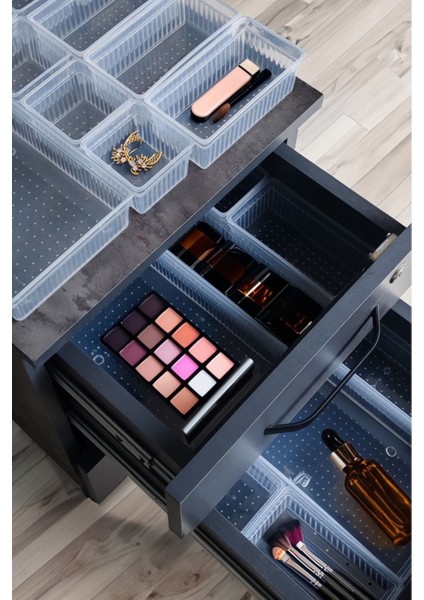 Çok Fonksiyonlu Çekmece İçi Düzenleyici Kalemlik ve Makyaj Organizeri modelleri