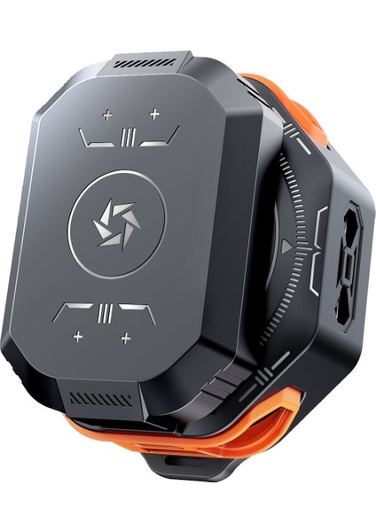 Oyuncu Fanı Telefon Soğutucu 1800 Mah Powerbank Şarjlı Kablosuz Fan Derece Gösterge Mıknatıslı fırsatları