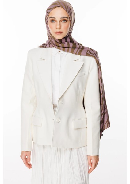 Riad Desen Çift Taraflı Şal Koyu Haki-Koyu Gül Kurusu