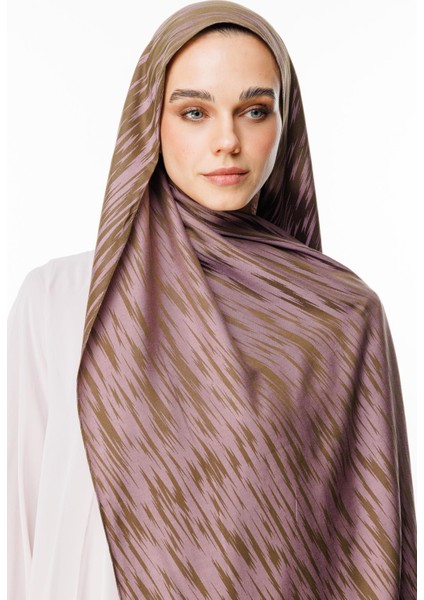 Selis Desen Çift Taraflı Şal Koyu Haki-Koyu Gül Kurusu fiyatları