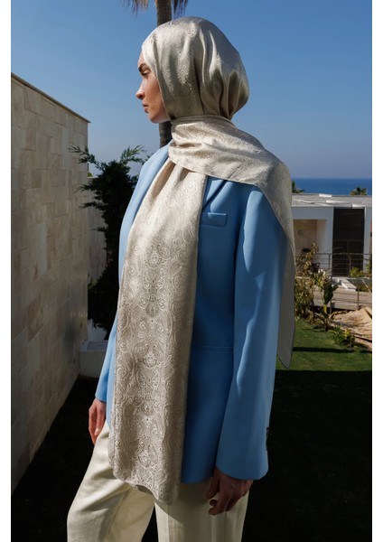 Moren Desen Shine Line Şal Vizon-Çağla fiyatları