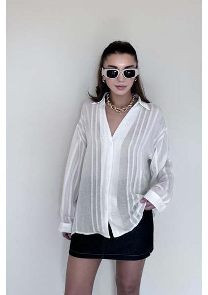 Lola Oversize Transparan Gömlek fiyatları