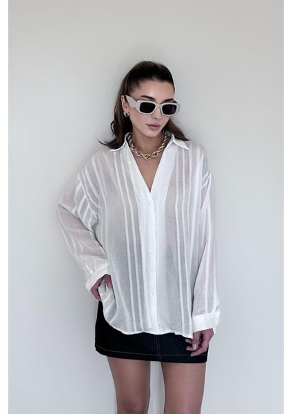 Lola Oversize Transparan Gömlek modelleri