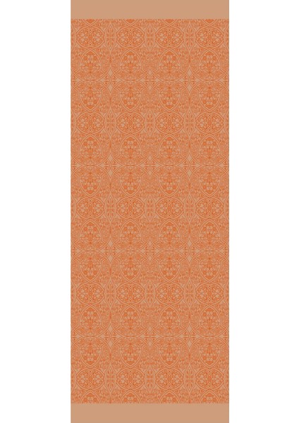 Morocco Desen Çift Taraflı Şal Vizon-Tarçın