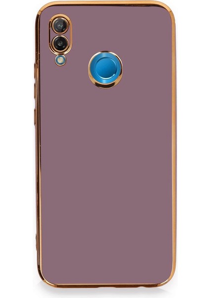 Huawei P20 Lite Kılıf Volet Silikon - Mor Nrmsa