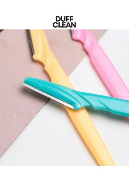 3 Adet Sarı Pinkblue 3 Adet/takım Kadın Jilet Makyaj Yüz Kaş Dudak Jilet Saç Çıkarıcı Keskin Paslanmaz Çelik Kesme Bıçağı